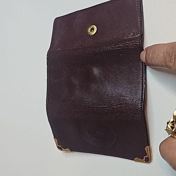 Cartier 4 keyholder burgundy/unisex goldtone hardware - Picture 9 of 15